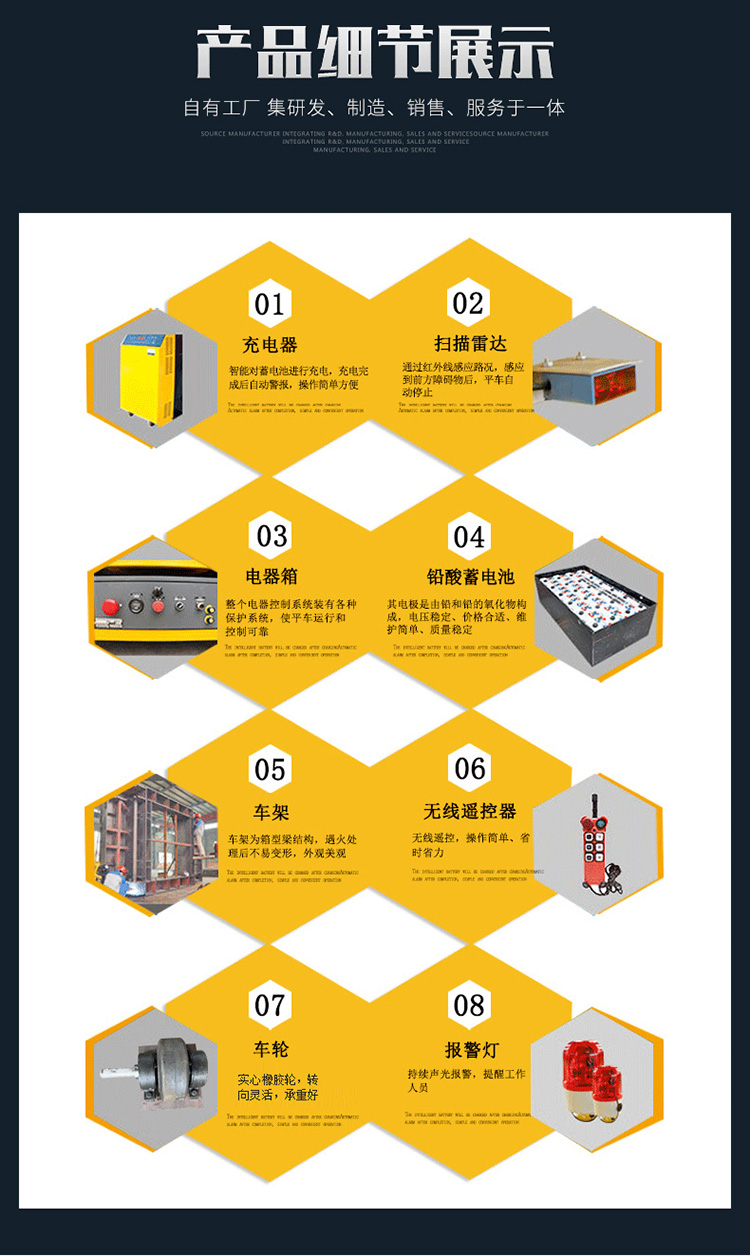 无轨升降电动平车结构